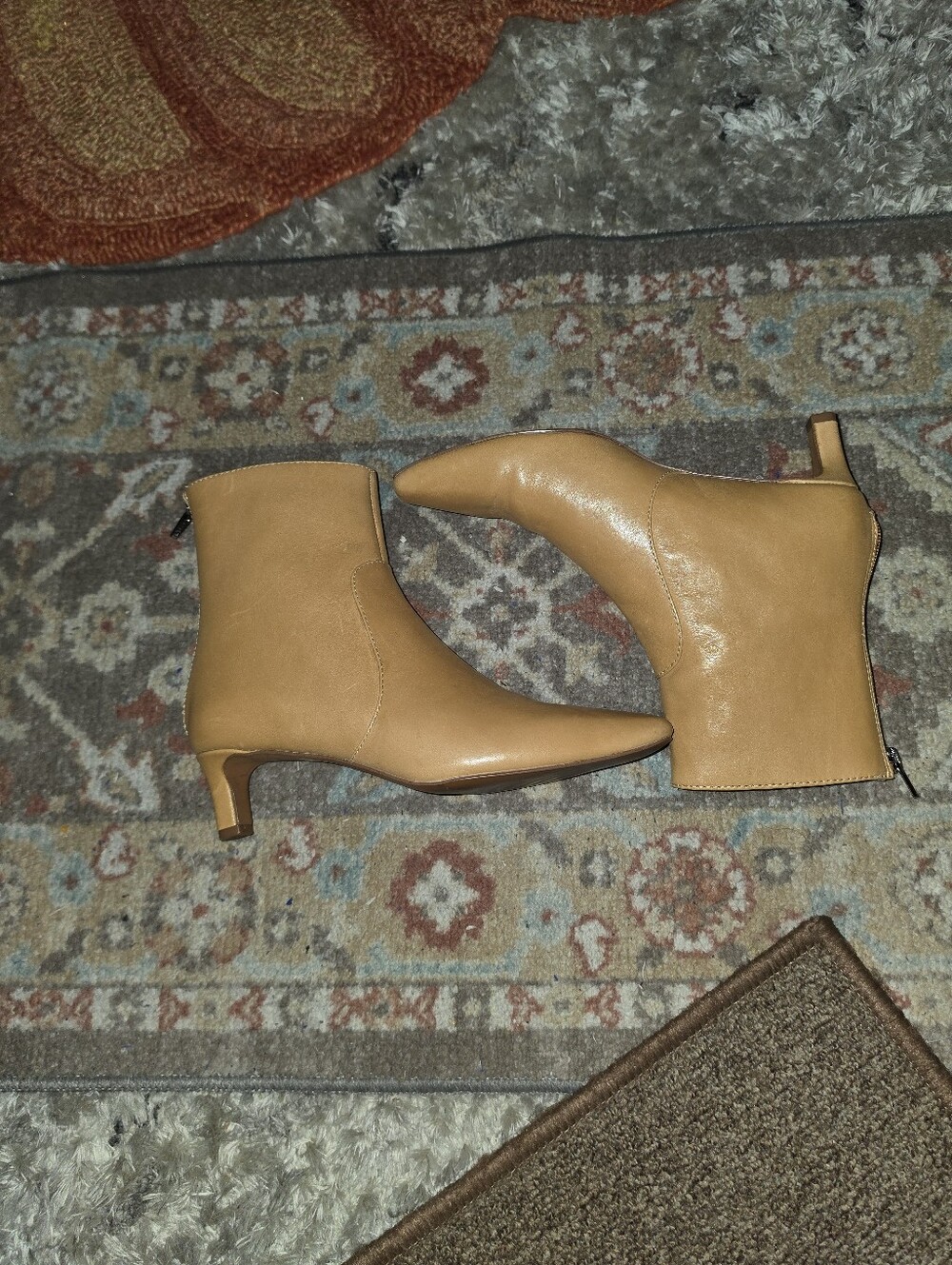 MADEWELL 'The Dimes' Sand/Camel Leather Ankle Boots Size 7 Excellent Pre-owned!